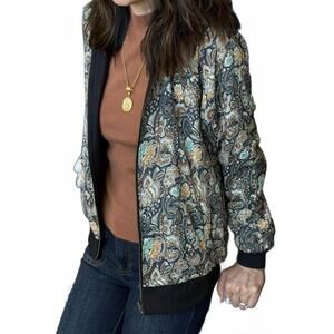 NEW CIENNA twilight bomber hoodie jacket in multicolor